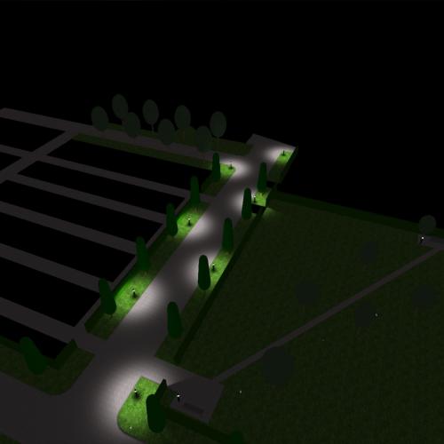 Belysning av kyrkor och kyrkogårdar - 3D-modell - Galleribild 6
